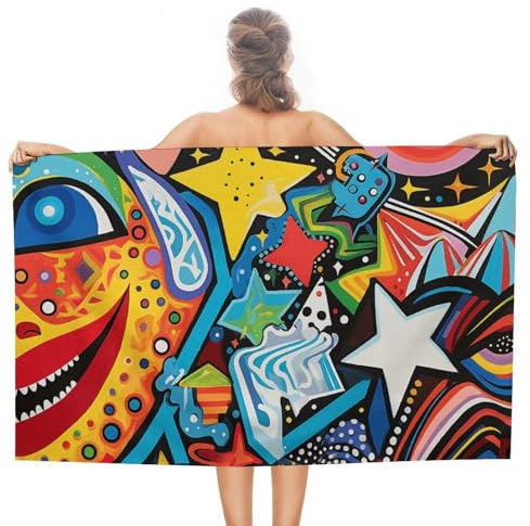 BTCOWZRV Beach Towel Sand Free Beach Blanket Oversized 31 X 51 in, Intense Close-Up Bath Towels Quick Dry Towel Lightweight Pool Towels for Adults Travel Towel Super Absorbent Towels