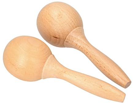 Klassische Hölzerne Maracas-Handpercussion-Rassel-Shaker-Musikinstrumente für Jedes Alter