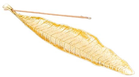 NHQZ porta incenso, incenso titolare foglie di metallo, bruciatore di incenso Ash Catcher, cenere Adatto per bastoncini di incenso, ideale per l'interior design, meditazione, yoga, 1 pezzo