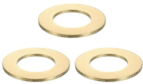 QUARKZMAN 3 Piezas Arandelas Planas de Latón, Arandelas de Sellado de Latón M30X54X2.5Mm para Tornillos, Pernos, Reparación de Maquinaria, Construcción Exterior