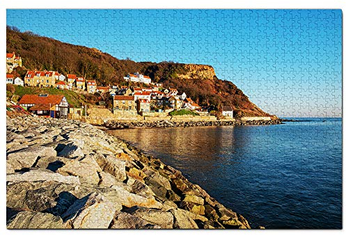 UK England Runswick Bay Yorkshire Jigsaw Puzzle 1000 Piece Game Artwork Travel Souvenir 38x26CM
