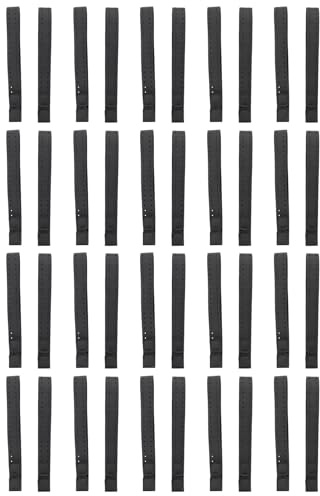 rieder 40 Piezas de Brazalete de Repuesto Ajustable y Transpirable para Monitor de Frecuencia Cardíaca - (Negro)