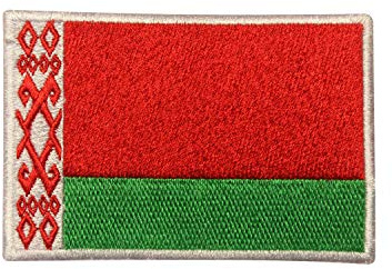 Belarus Länderflagge Logo Patch bestickt Applikation Belarus Länderflagge Patch Aufbügler Patch Aufbügler Patch Aufnähen Patch Emblem
