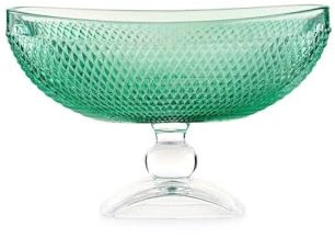 Emò Italia Alzata svuotatasche Decorativa in Vetro Le Charme 19,5x11xH12,5 cm 4 Varianti(1pz) Cipria