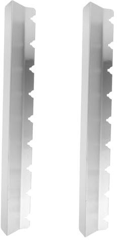 Luxshiny 1 Paire Support de Brochettes Acier Inoxydable pour Barbecue Rack de pour Brochettes Support Pratique et Facile à Nettoyer Compatible avec Divers Aliments et Épaisseurs
