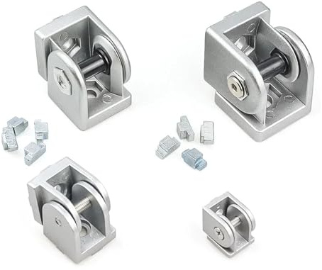 4Pcs Flexible Hinge Pivot Joint 2020 3030 4040 Cast Aluminum Fitting Right Angle Connector for V-Slot T-Slot Aluminum Profiles(4545)