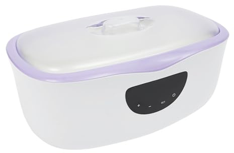 TaNeHaKi Máquina eléctrica de baño de parafina de 4 l para manos y pies, modo manual/automático, calentador de baño de parafina 230 W (morado)