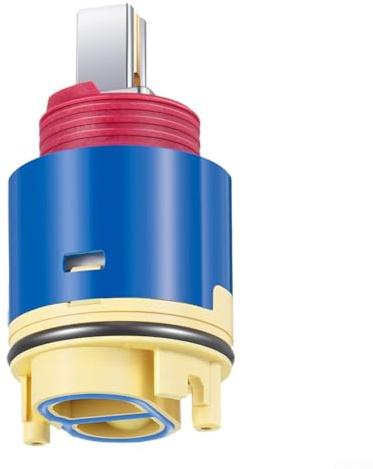 FACULX Cartuccia per rubinetto da 40 mm, cartuccia per rubinetto compatibile con modelli Belanger 4010, 4020X, inserto valvola in plastica, adatta per lavello da bagno o cucina