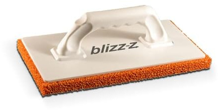 blizz-z Profi Schwammgummi-Reibebrett - L:28xB:14x H:1,8cm - grob - 1 Stück | Verputzarbeiten - Glättebrett - feinporig - Putzbrett zum Abreiben von Feinputz, Spachtelmassen - Made in Germany