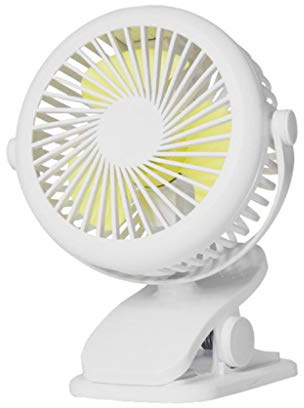 Ljmyy Ventilateur réglable à 360° - Portable - Chargement USB - 3 vitesses - Silencieux - Avec vent fort - Rotation - Pour la maison - Chapeau pliable