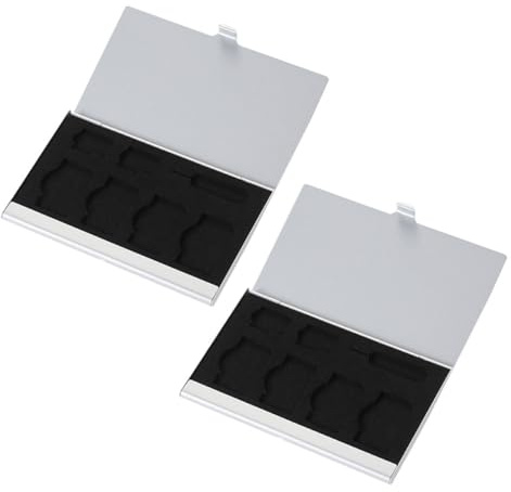 BETOOKY Sim Card Box Organizer in Leggero Porta Sim Standard e Ago per Schede Custodia Protettiva Compatta e Resistente per Viaggi e Uso Quotidiano