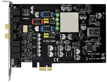 Zuoeay Scheda audio PCIe 7.1CH Stereo Surround Chip CM8828+CM9882A Surround per la scheda di intrattenimento del computer desktop