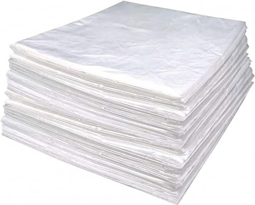 Forro desechable para manta de sauna, 50 envolturas corporales de plástico, láminas de plástico de 86 x 47 pulgadas para spa, salón y uso doméstico