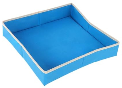 Milageto Bac à sable pliable pour enfants, en tissu non tissé, grand espace, portable et lisse.