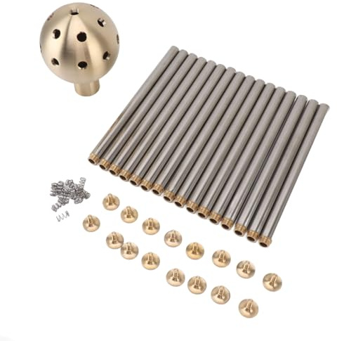 ANKROYU Set di ugelli per Fontana da Giardino Testina di spruzzo d'Acqua in Acciaio Inossidabile in Ottone di Alta qualità con Design a Dente di Leone per Piscine all'aperto e Deco