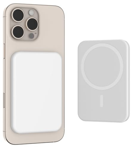 Power Bank Magnetico 5000mAh per iPhone, Caricatore Wireless USB C 15W | Caricabatterie Portatile Ricarica Rapida, Battery Pack per Magsafe, Batteria Esterna per iPhone 17/16/15/14/13/12/Pro Max