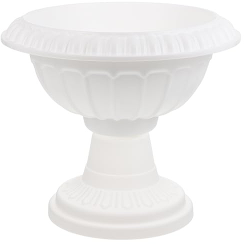 GATHINESS Thickened Roman Column Flowerpot 25cm Multipurpose Indoor Outdoor Garden Planter for Balcony and Patio Planting