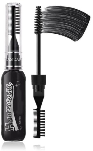Hårkam-set, tillfälligt hårfärgkam-set – hårfärgs-mascara-set | 8-färgat hårfärgningskamsset, tvättbart hårhighlighter-för födelsedagsevenemang