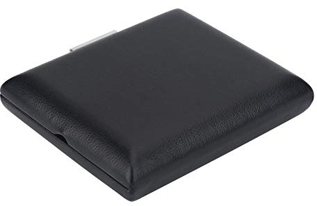 Fagott Reeds Case Holz Fagott Reeds Case schwarz PU Leder Cover schwarz Fagott Reed Container Box Case mit Slots für 3er Reeds von RiToEasysports