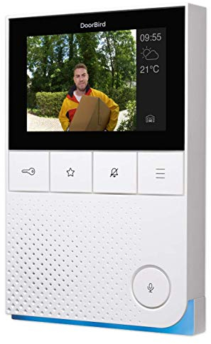 DoorBird A1101 IP Video Innenstation White Edition | Inneneinheit für IP-Video-Türsprechanlage mit Display, WLAN, LAN