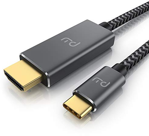 CSL - USB C zu HDMI Kabel 2.0-2m - 4k UHD 3840x2160 4K@60Hz - 3D-fähig - Thunderbolt 3 Kompatibel mit MacBook Pro MacBook Air iMac iPad Surface Book Samsung Galaxy