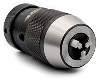 BAER Bohrfutter 0,2–16 mm, Präzisions-Schnellspannbohrfutter UNF 1/2 x 20 | Bohrfutter Rundlaufgenauigkeit 0,15 mm für Bohrhammer, Ständerbohrmaschine, Fräsmaschinen & Drehmaschinen - öffnen per Hand
