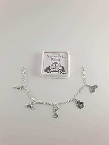 Desconocido Pulsera Plata Mujer policía 20cm