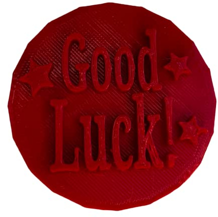Good Luck Cake Stamp Embosser for Cupcake Cookie Icing Fondant Cookie Cutter