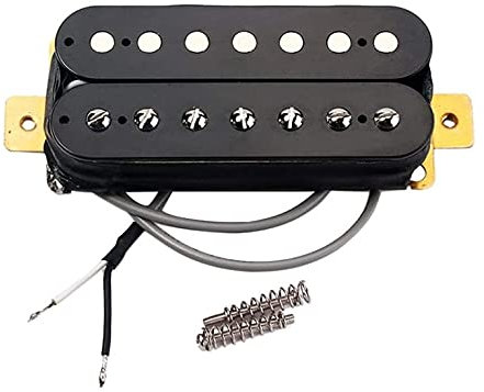 LIXBD Pickup per chitarra Humbucker doppia bobina pickup con viti per chitarra elettrica a 7 corde, accessori di ricambio (nero)