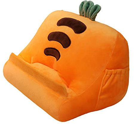 Akemaio Soporte de cojín para tableta multisuperficie, soporte para tableta de frutas, soporte para tableta triángulo portátil, cojín de felpa suave para cumpleaños, vacaciones y Navidad