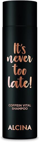 ALCINA It's never too late Coffein Vital Shampoo, 1 x 250 ml - Coffein Shampoo für dünner werdendes Haar - stärkt das Haarwachstum bei Neigung zu Haarausfall