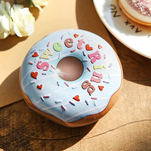 Scatola di latta natalizia, scatola di biscotti, scatola di caramelle, scatole, barattoli di caramelle di Natale Scatole di latta decorative di forma rotonda Scatole di latta for biscotti di Natale Bo