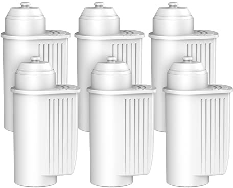 GLACIER FRESH Wasserfilter für EQ Serie kaffeevollautomat EQ6 EQ9 EQ700,Ersatz für brita intenza wasserfilter TZ70033 TCZ7003,Wasserhärte einstellen,TÜV SÜD Zertifizierung (6 Stück)