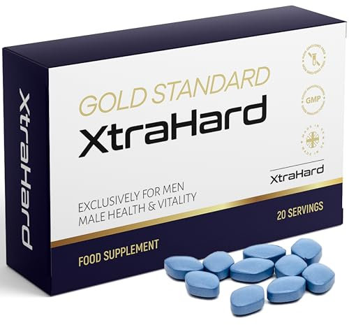 XtraHard | 20 Tablets | 100% Natural Herbal Supplement, 20 Small Easy Swallow Pills, Manufactured in The UK