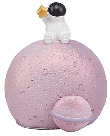 Spieluhr Musikbox, Astronaut Spieluhr Harz Spieluhr Manuelle Spieluhr Fantasy Galaxy Spieluhr Für Geburtstag Musikspieluhr Spieldose (Color : A, Size : 7.5 * 7.5 * 10.5cm)