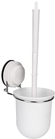 Escobilla para Inodoro de Pared con Ventosa, Cepillo de Limpieza para Baño, Plástico, Diseño Moderno, Montaje en Pared, 33x12x10.2cm