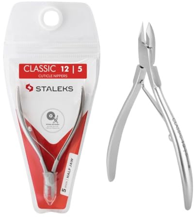 STALEKS PRO by Natury Nails Pinza professionale per cuticole 5 mm. Acciaio inossidabile. Classic 12-5