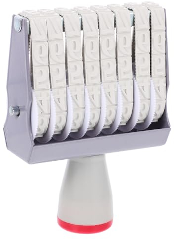 TEHAUX Handlicher Datumsstempel Multi-use Rollstempel Verstellbarer Zeitstempel Für Büroanwendungen Einfach Zu Bedienen Langlebig Und Robust
