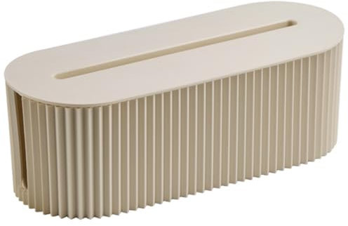 ARVALOLET Cable Tidy Box Cable Organizer Box Large Capacity Power Stripe Organizer with Lid Cord Storage Box for Hiding Messy Cables