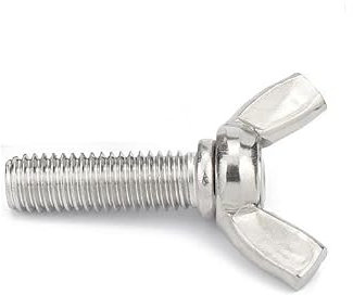 oipwtfbq 1/2/3 Stück M6 M8 M10 M12 Länge 8–60 mm Schmetterlingsschraube Flügelschraube Klaue Handschraube 304 Edelstahl(45mm 1pcs,M12)