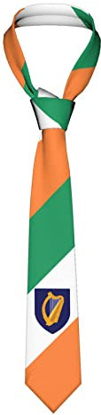 Krawatten Irland-Emblem, Arbeit Krawatten Mikrofaser Krawattenschal Elegant Satin Krawatte Für Büro Herren Festliche