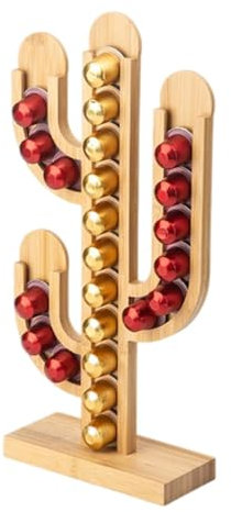 Amosfun 1pièce Porte-capsules De Café Forme De Cactus Organisateur Pratique Pour Bureau Et Cuisine Décoration De Bar à Café Pour Offrir