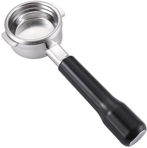 Kafvalubre 58mm Bottomless Portafilter Compatible with La Marzocco Espresso Machine Stainless Steel Espresso Portafilter with Double Shot Filter Basket Espresso Accessories-Handle Plastic