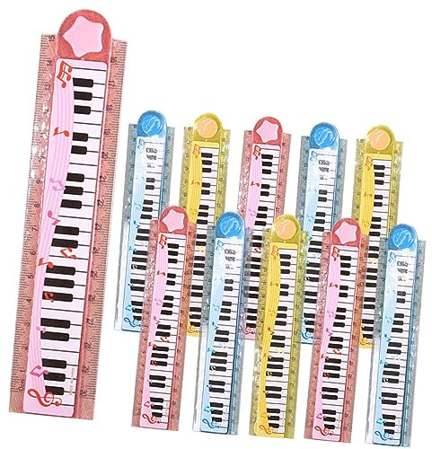 NUOBESTY 20piezas Reglas Plegables para Niño Niña Regla Escolar Ligera y Práctica con Escala Clara para Medición y Dibujo Colores Aleatorios