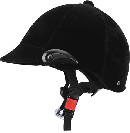 YARNOW Casco Completa di Ventilazione in Sicurezza Regolabile Cinturino da Protezione Nero Polipropilene Equitazione per Ragazzi per Sport All'aperto