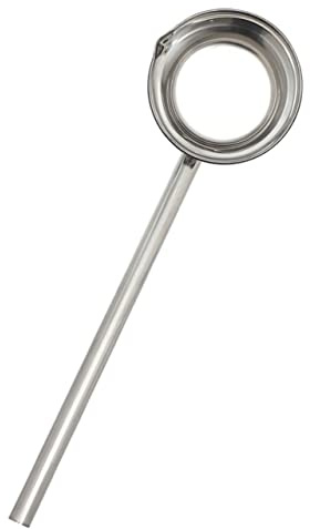 Gatuida Mestolo Da Zuppa e Cucchiaio D’acqua in Acciaio Inossidabile, Manico Lungo 35 Cm, Resistente e Lucidato a Specchio, Per Cucina, Giardino, Ristoranti e Uso Domestico