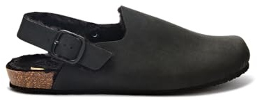 Scholl Didier Clog Backstrap, Ciabatte Uomo, Nero, 46 EU