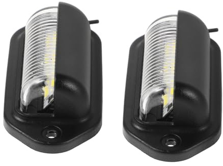 HOLIDYOYO Luce Targa Led Auto 6-led Dc12-24v Set 2 Pezzi Illuminazione Veicoli Camper e Camion Luci Di Posizione Laterali Per Visibilità Notturna Migliorata