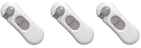 Cadenas Frigo,Bloque Porte Frigo Lot de 3 ou 5 verrous sécurité for porte four à micro-ondes, gris, anti-ouverture, accessoires la maison(B-3pcs)