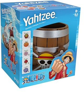 Winning Moves Yahtzee One Piece Reisespiel für 1 Spieler und mehr – One Piece-Spiel für Anime-Fans, ab 8 Jahren